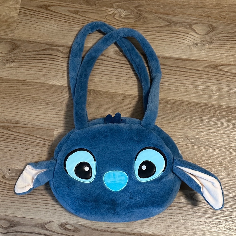Blue Plush Character Bag